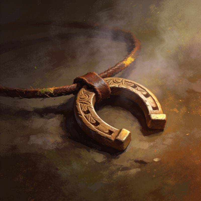 Horseshoe for good luck.