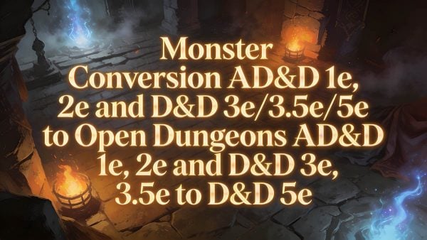 AD&D 5e monster conversion.